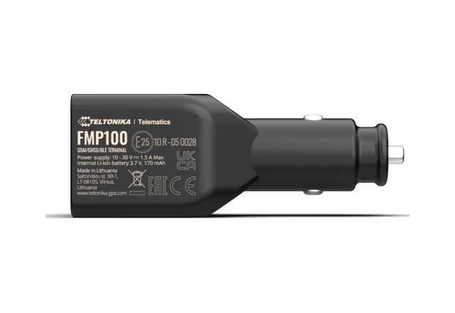 Dispositivo GPS Teltonika FMP100 con spina per la presa accendisigari